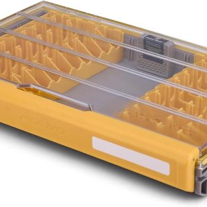 Plano EDGE 3700 Jerkbait Tackle Box, 14" Lx 9" W x 1.88" H, Protects up to 20 Baits, Utility Boxes for Fishing, Rustrictor Rust Prevention Technology, Watertight Seal, EZ Labeling System
