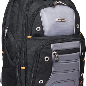 Targus Drifter II Laptop Backpack, Black/Gray - Backpack for Men, Business, Travel, Durable Water-Resistant Material Fits up to 17" Laptops (TSB239US)