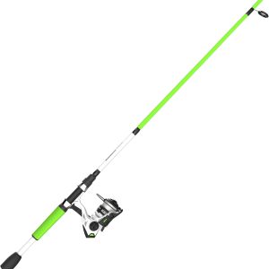 Zebco Roam Spinning Reel and Fishing Rod Combo, Split ComfortGrip Rod Handle, Soft-Touch Handle Knob